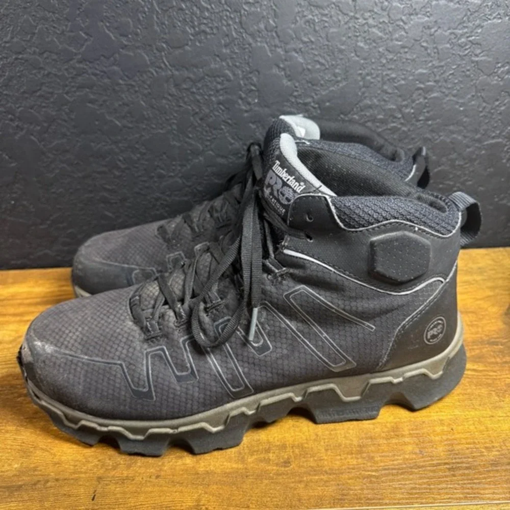 Timberland PRO Powertrain Sport A1JYQ Black Synthetic Work Boots Mens 12M‎